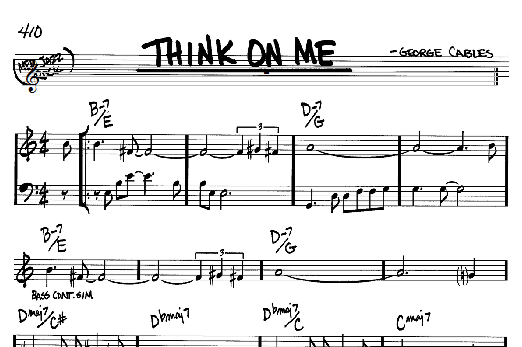 Think On Me (Real Book  Melody & Chords  Bb Instruments) von George Cables