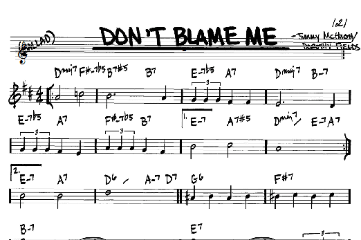 Don't Blame Me (Real Book  Melody & Chords  Bb Instruments) von Dorothy Fields