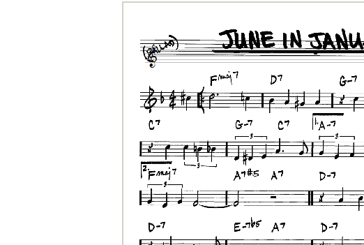 June In January (Real Book  Melody & Chords  Bb Instruments) von Ralph Rainger