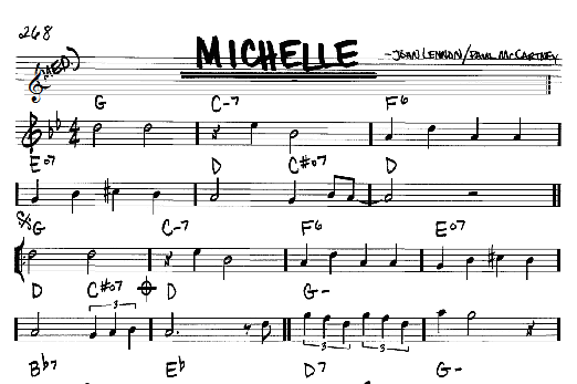 Michelle (Real Book  Melody & Chords  Bb Instruments) von The Beatles