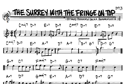 The Surrey With The Fringe On Top (from Oklahoma!) (Real Book  Melody & Chords  Bb Instruments) von Rodgers & Hammerstein