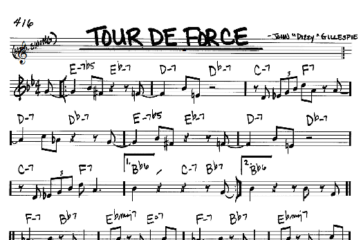 Tour De Force (Real Book  Melody & Chords  Bb Instruments) von Dizzy Gillespie