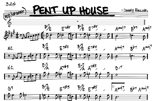 Pent Up House (Real Book  Melody & Chords  Bb Instruments) von Sonny Rollins