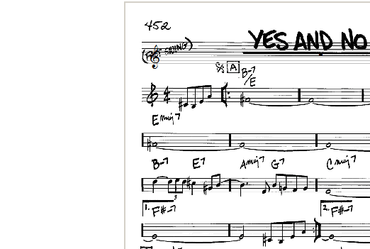 Yes And No (Real Book  Melody & Chords  Bb Instruments) von Wayne Shorter