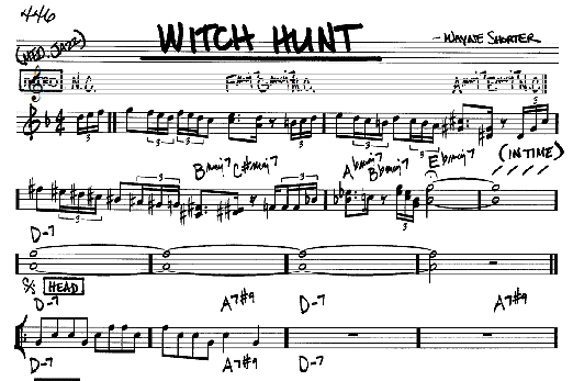 Witch Hunt (Real Book  Melody & Chords  Bb Instruments) von Wayne Shorter