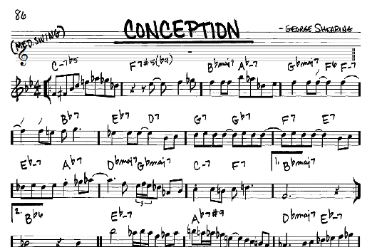 Conception (Real Book  Melody & Chords  Eb Instruments) von George Shearing