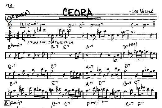 Ceora (Real Book  Melody & Chords  Eb Instruments) von Lee Morgan