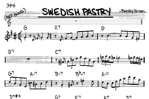 Swedish Pastry (Real Book  Melody & Chords  Eb Instruments) von Barney Kessel
