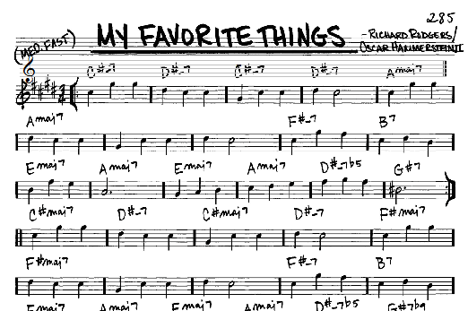 My Favorite Things (Real Book  Melody & Chords  Eb Instruments) von Rodgers & Hammerstein