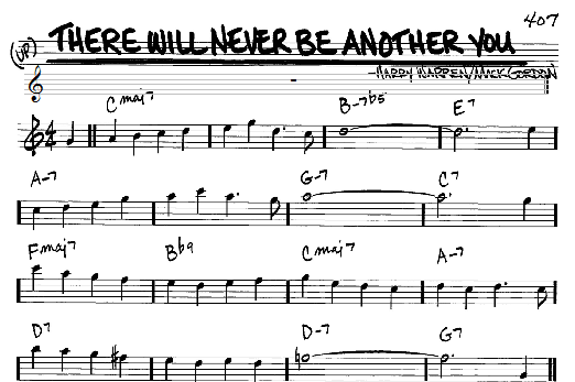There Will Never Be Another You (Real Book  Melody & Chords  Eb Instruments) von Mack Gordon