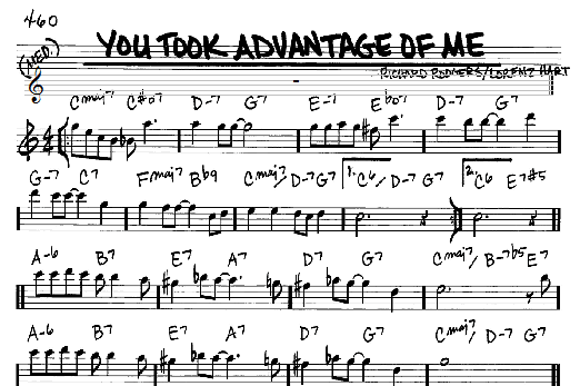 You Took Advantage Of Me (Real Book  Melody & Chords  Eb Instruments) von Rodgers & Hart