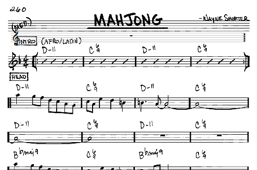 Mahjong (Real Book  Melody & Chords  Eb Instruments) von Wayne Shorter