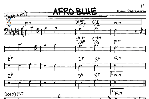 Afro Blue (Real Book  Melody & Chords  Bass Clef Instruments) von John Coltrane