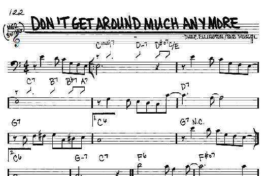 Don't Get Around Much Anymore (Real Book  Melody & Chords  Bass Clef Instruments) von Duke Ellington