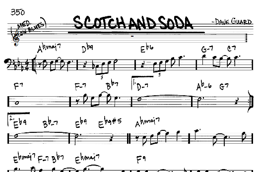Scotch And Soda (Real Book  Melody & Chords  Bass Clef Instruments) von The Kingston Trio