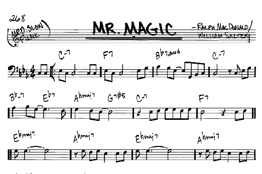 Mr. Magic (Real Book  Melody & Chords  Bass Clef Instruments) von Ralph MacDonald