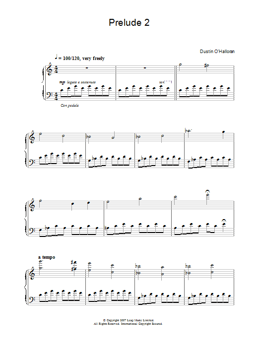 Prelude No.2 (from the Audi A5 ad) (Piano Solo) von Dustin O'Halloran