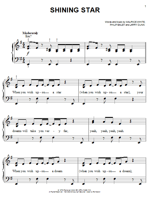 Shining Star (Easy Piano) von B5