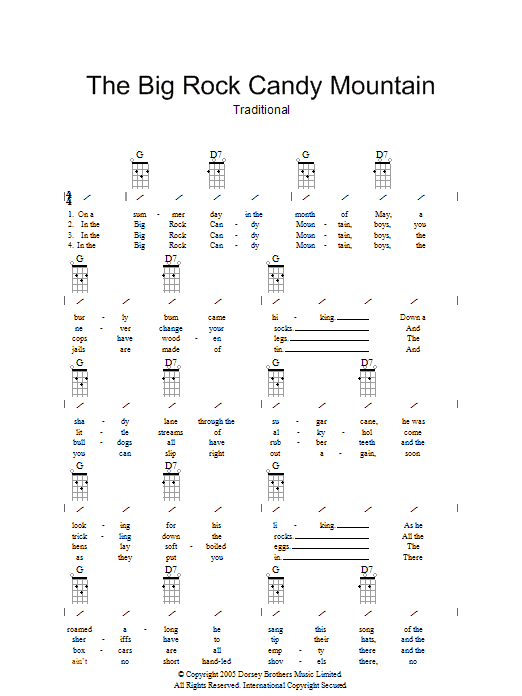 Big Rock Candy Mountain (Ukulele) von Traditional