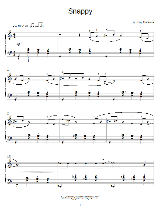 Snappy (Educational Piano) von Tony Caramia