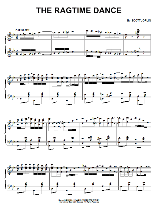 The Ragtime Dance (Piano Solo) von Scott Joplin