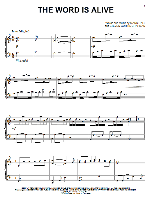 The Word Is Alive (Piano Solo) von Casting Crowns