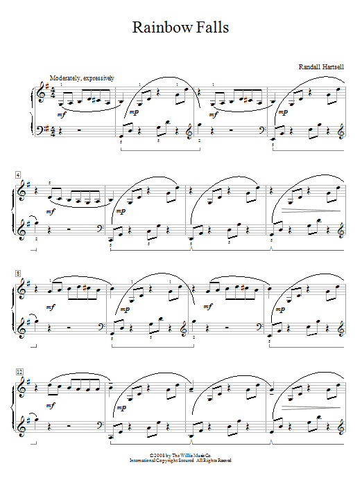 Rainbow Falls (Educational Piano) von Randall Hartsell