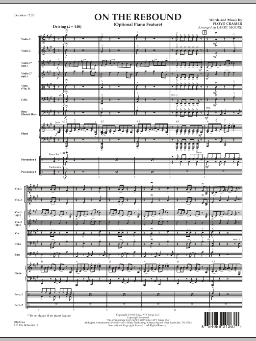 On the Rebound - Full Score (Orchestra) von Larry Moore