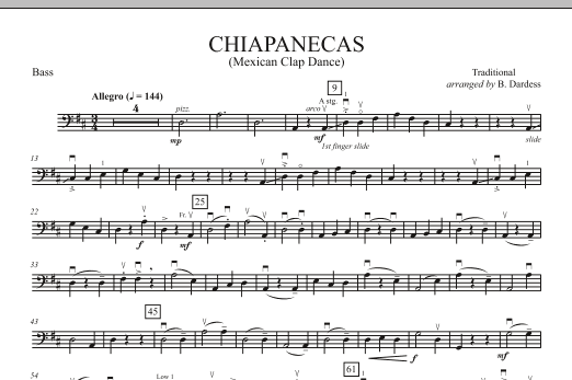 Chiapanecas (Mexican Clap Dance) - Bass (Orchestra) von B. Dardess