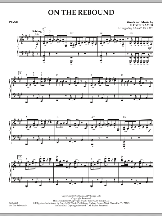 On the Rebound - Piano (Orchestra) von Larry Moore