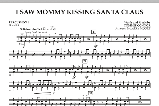 I Saw Mommy Kissing Santa Claus - Percussion 1 (Orchestra) von Larry Moore