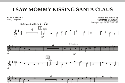 I Saw Mommy Kissing Santa Claus - Percussion 2 (Orchestra) von Larry Moore