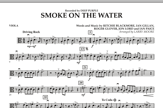 Smoke on the Water - Viola (Orchestra) von Larry Moore