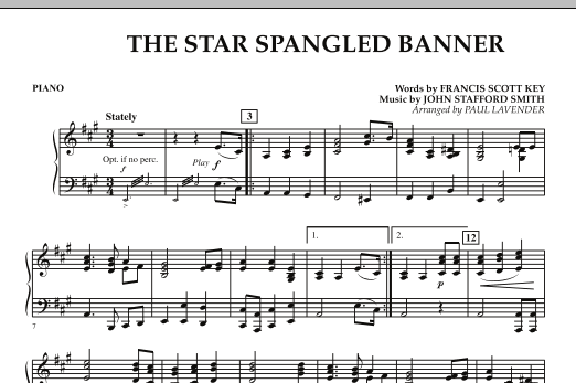 Star Spangled Banner - Piano (Orchestra) von Paul Lavender