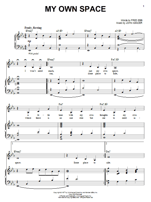 My Own Space (Piano & Vocal) von Liza Minnelli