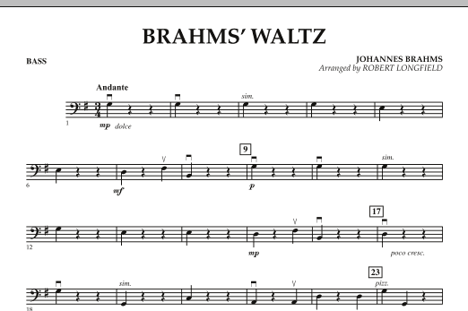 Brahms' Waltz - Bass (Orchestra) von Robert Longfield