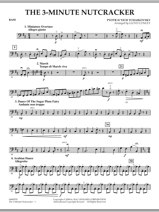 The 3-Minute Nutcracker - Bass (Orchestra) von Lloyd Conley