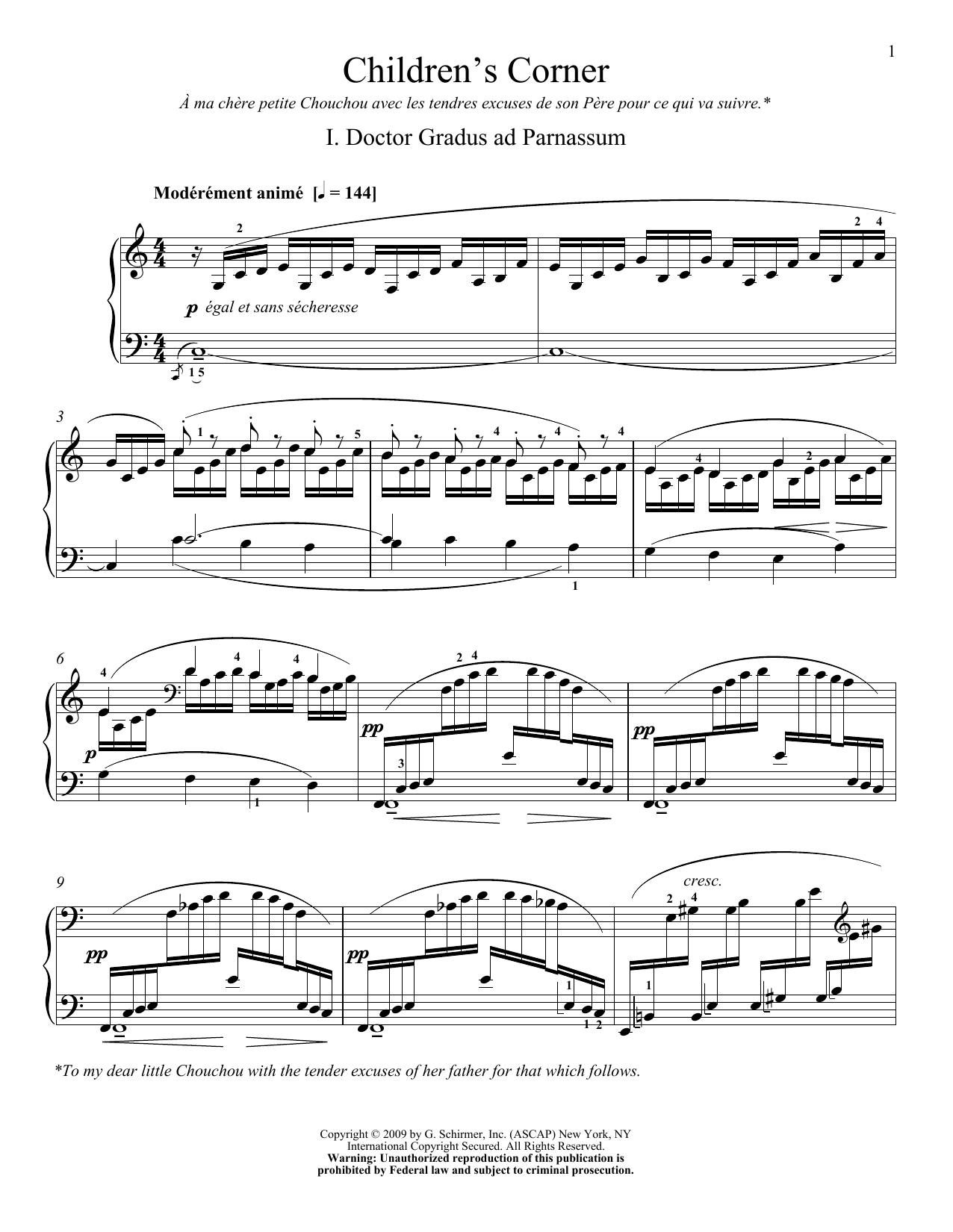 Doctor Gradus ad Parnassum (Educational Piano) von Claude Debussy