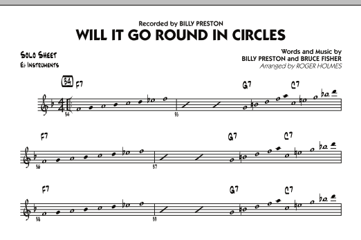 Will It Go Round in Circles? - Eb Solo Sheet (Jazz Ensemble) von Roger Holmes