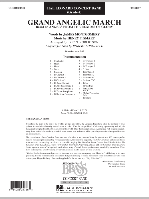 Grand Angelic March - Full Score (Concert Band) von Robert Longfield