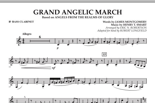 Grand Angelic March - Bb Bass Clarinet (Concert Band) von Robert Longfield