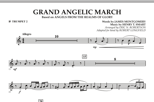 Grand Angelic March - Bb Trumpet 2 (Concert Band) von Robert Longfield