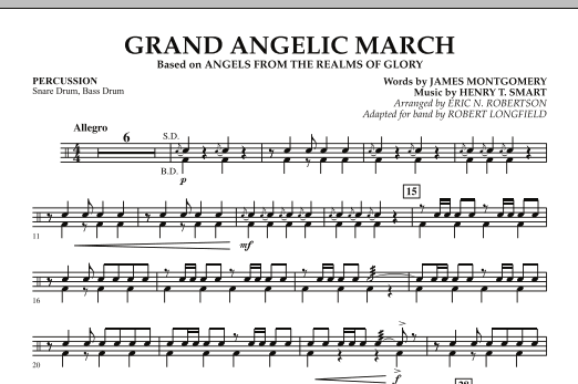 Grand Angelic March - Percussion (Concert Band) von Robert Longfield