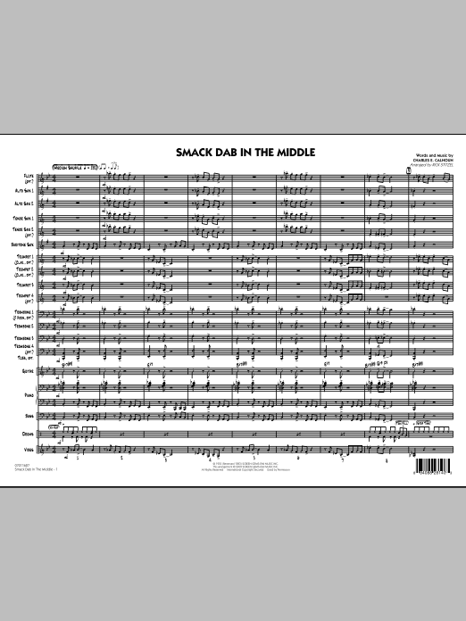 Smack Dab In The Middle - Full Score (Jazz Ensemble) von Rick Stitzel