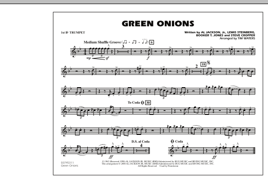 Green Onions - 1st Bb Trumpet (Marching Band) von Tim Waters