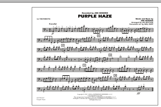 Purple Haze - 1st Trombone (Marching Band) von Jay Bocook