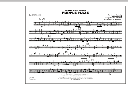 Purple Haze - 2nd Trombone (Marching Band) von Jay Bocook