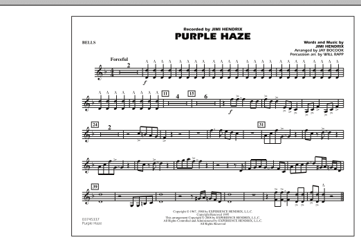 Purple Haze - Bells (Marching Band) von Jay Bocook