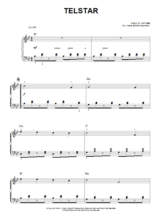 Telstar (Piano Solo) von The Tornados