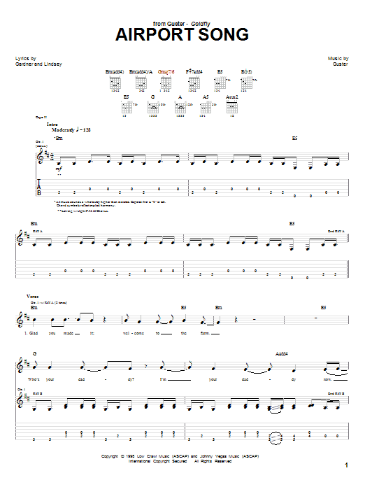 Airport Song (Guitar Tab) von Guster